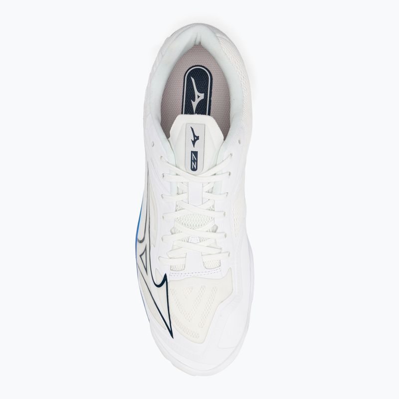 Herren-Volleyballschuhe Mizuno Wave Lightning Z7 ungefärbt Weiß/Mondlicht Ozean/Peace Blau 7