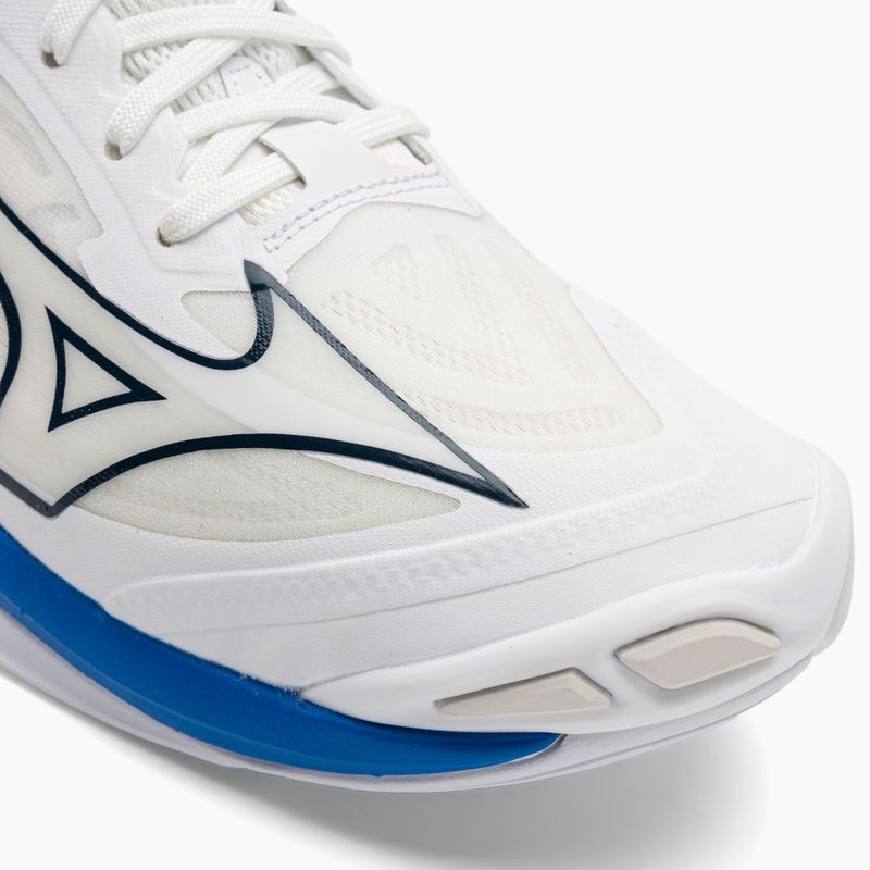 Herren-Volleyballschuhe Mizuno Wave Lightning Z7 ungefärbt Weiß/Mondlicht Ozean/Peace Blau 8