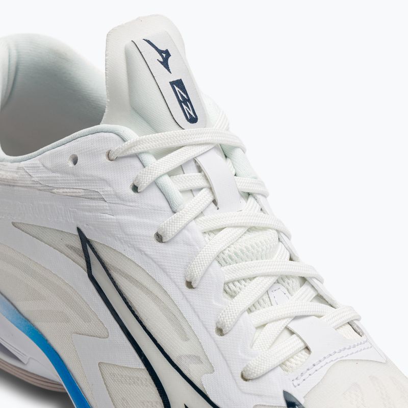 Herren-Volleyballschuhe Mizuno Wave Lightning Z7 ungefärbt Weiß/Mondlicht Ozean/Peace Blau 9