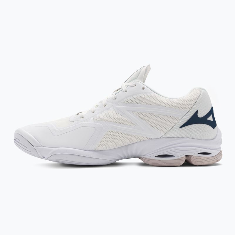 Herren-Volleyballschuhe Mizuno Wave Lightning Z7 ungefärbt Weiß/Mondlicht Ozean/Peace Blau 3