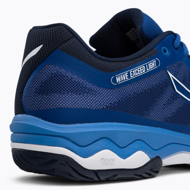 Tennisschuhe Herren Mizuno Wave Exceed Light AC dunkelblau 61GA221826 8