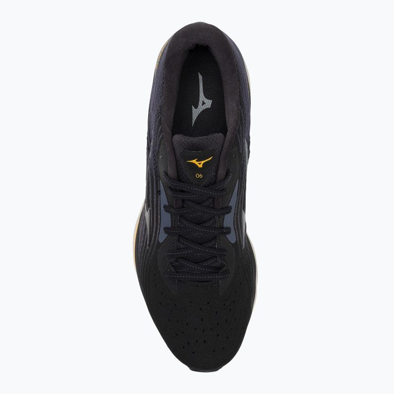 Herren Laufschuhe Mizuno Wave Sky 6 schwarz/tradewinds/gold fusion 6