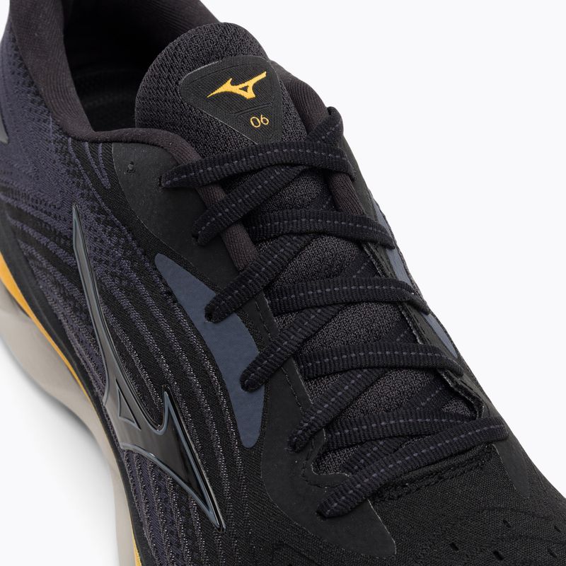 Herren Laufschuhe Mizuno Wave Sky 6 schwarz/tradewinds/gold fusion 8
