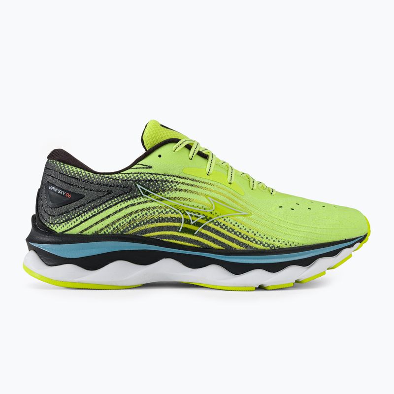 Laufschuhe Herren Mizuno Wave Sky 6 neo lime skywriting/black 2