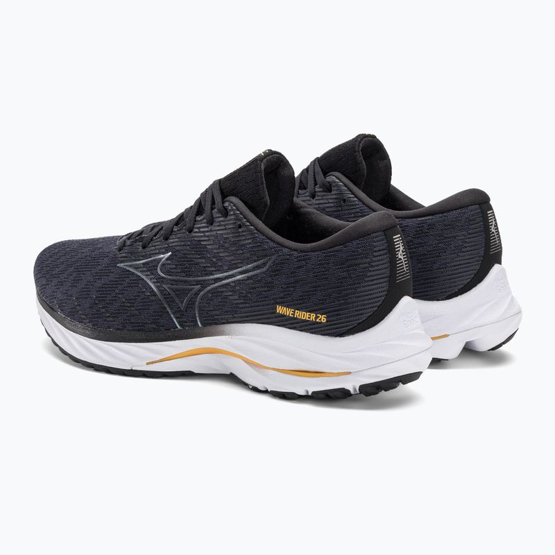Herren Laufschuhe Mizuno Wave Rider 26 2E Odyssey Grau/Metallic Grau/Blassblau 4