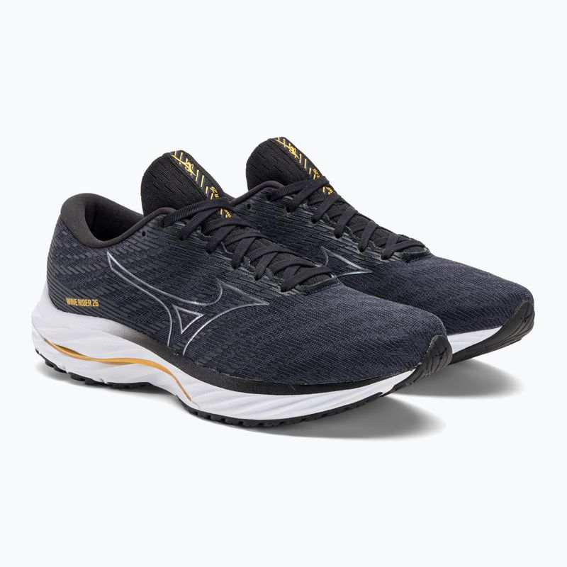 Herren Laufschuhe Mizuno Wave Rider 26 2E Odyssey Grau/Metallic Grau/Blassblau 5