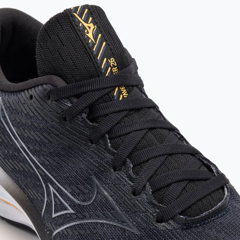 Herren Laufschuhe Mizuno Wave Rider 26 2E Odyssey Grau/Metallic Grau/Blassblau 9