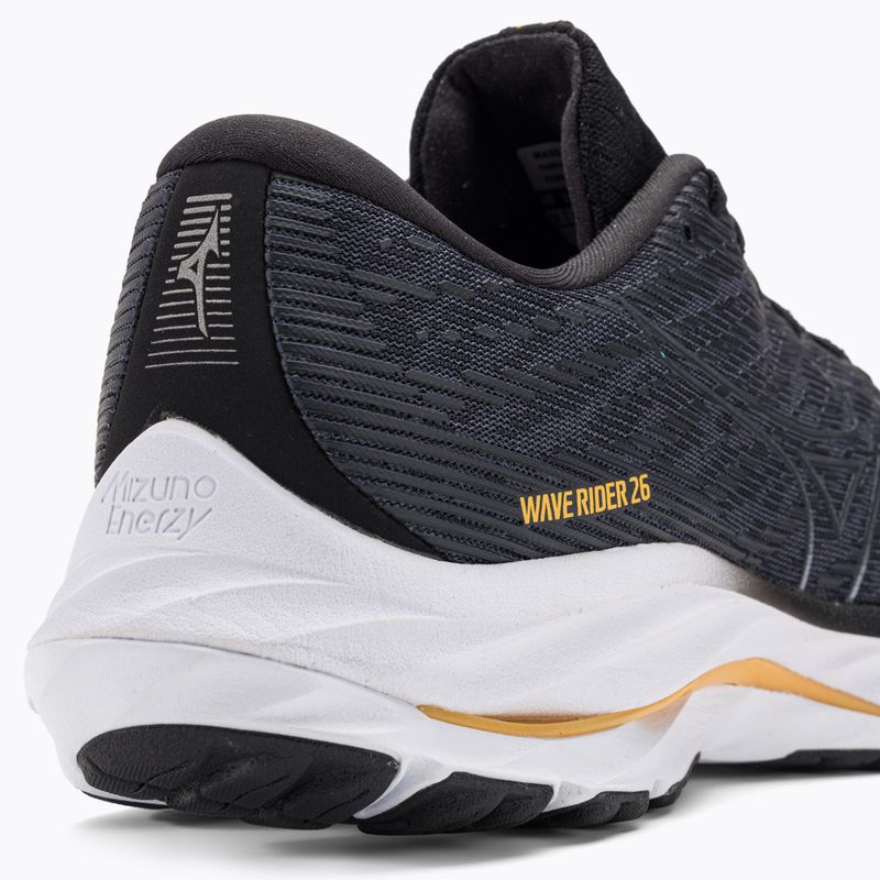 Herren Laufschuhe Mizuno Wave Rider 26 2E Odyssey Grau/Metallic Grau/Blassblau 10