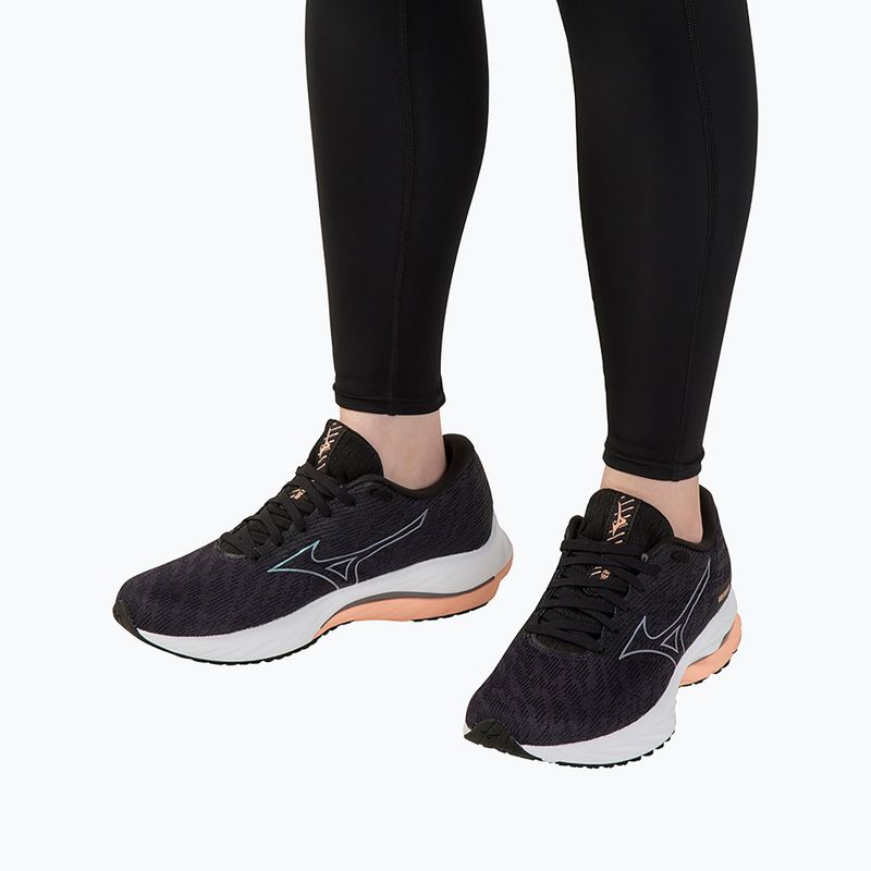 Damen Laufschuhe Mizuno Wave Rider 26 odyssey grau/quicksilver/salmon 3