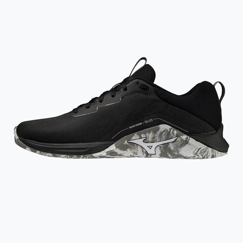 Herren Laufschuhe Mizuno TS-01 Schwarz/Weiß/Quiet Shade 31GC220101 10