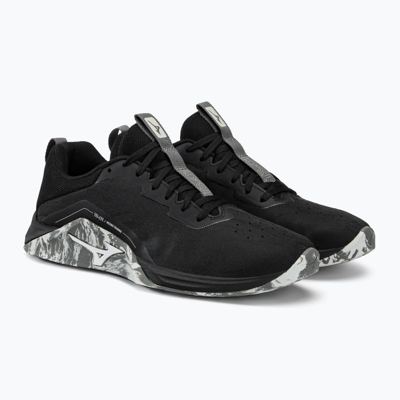 Herren Laufschuhe Mizuno TS-01 Schwarz/Weiß/Quiet Shade 31GC220101 4