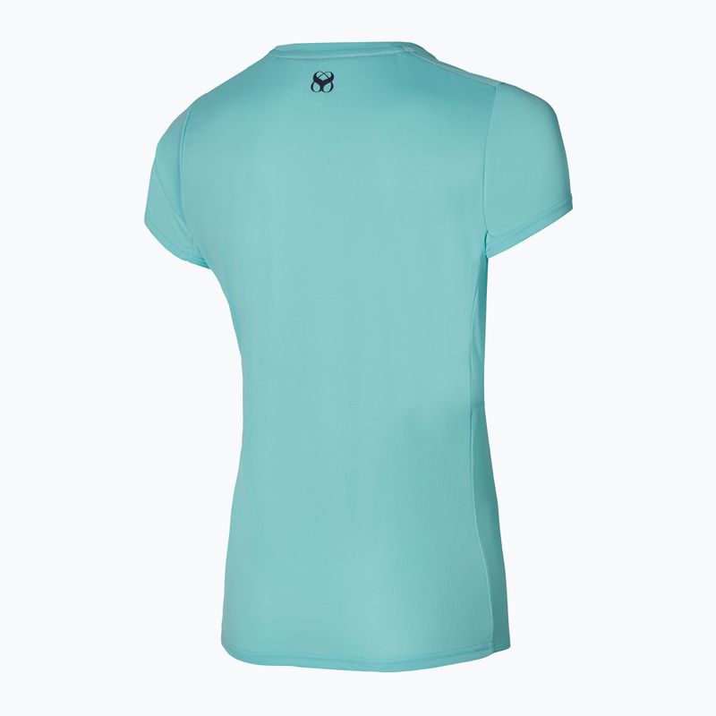 Damen Laufshirt Mizuno Two Loop 88 Tee blau 32GAA20122 2