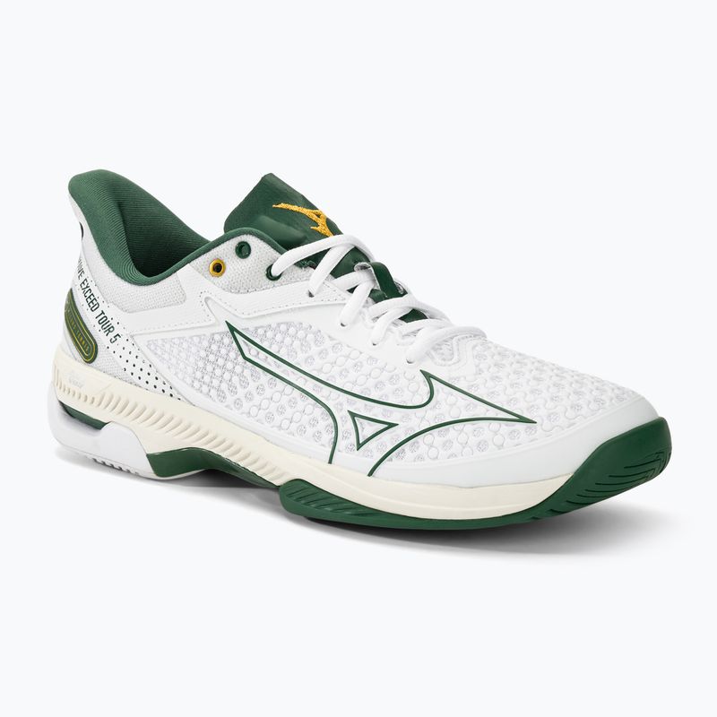 Herren Tennisschuhe Mizuno Wave Exceed Tour 5 AC weiß/Kiefernnadel/Papyrus