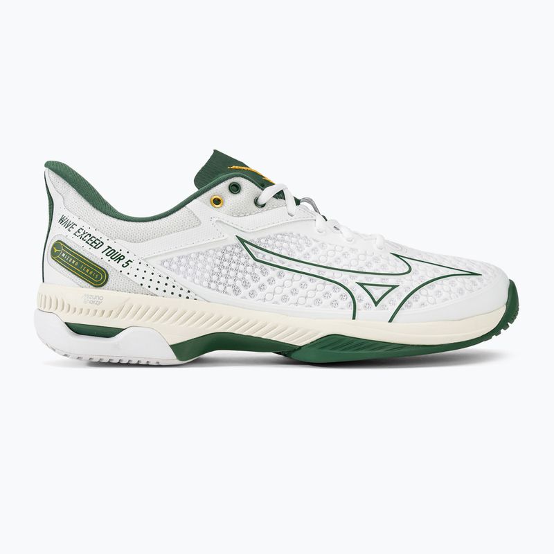 Herren Tennisschuhe Mizuno Wave Exceed Tour 5 AC weiß/Kiefernnadel/Papyrus 2