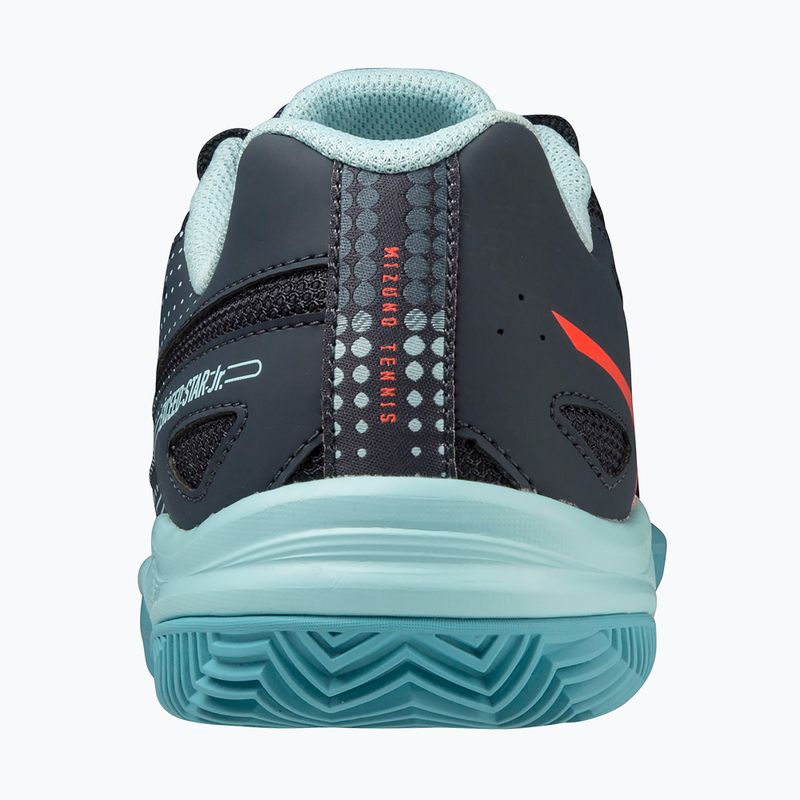 Kinder-Tennisschuhe Mizuno Exceed Star CC kollegial blau/soleil/tanager/türkis
