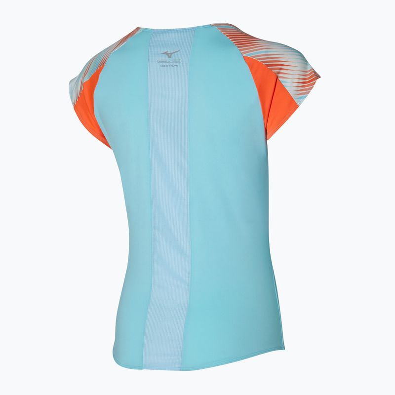 Damen Laufshirt Mizuno Printed Tee blau 62GAA20127 2