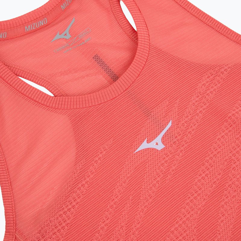 Lauf Tank Top Damen Mizuno Aero Tank sunkissed coral 3
