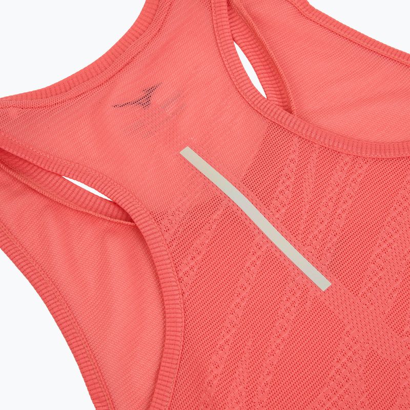 Lauf Tank Top Damen Mizuno Aero Tank sunkissed coral 4