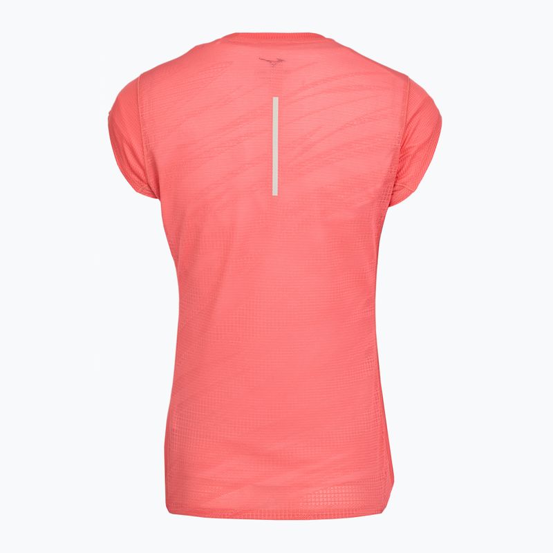 Laufshirt Damen Mizuno Aero Tee sunkissed coral 2