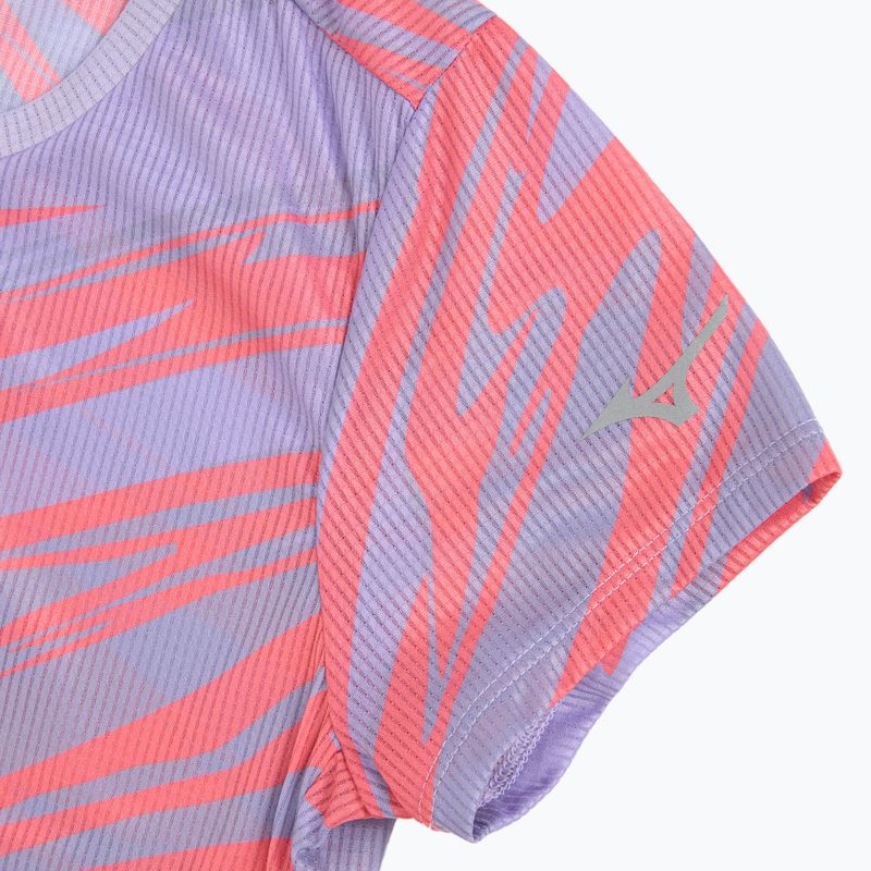 Damen Laufshirt Mizuno DAF Graphic Tee pastell lila 3