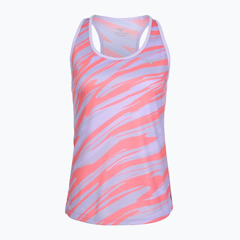 Lauf Tank Top Damen Mizuno DAF Graphic Tank pastel lilac