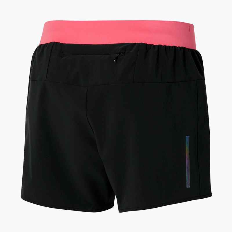 Lauf Shorts Damen Mizuno Alpha 4.5 black/coral 2