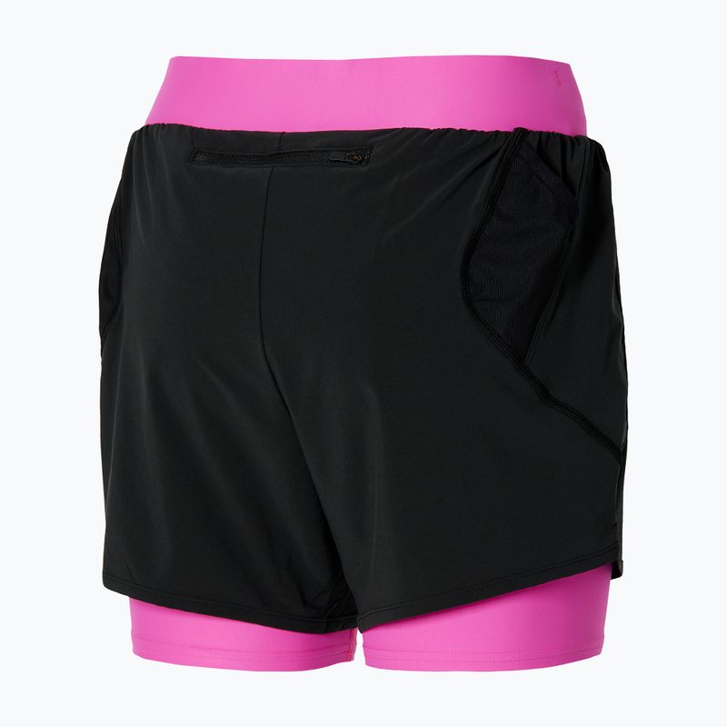 Lauf Shorts Damen Mizuno ER 4.5 2in1 black/pink 2