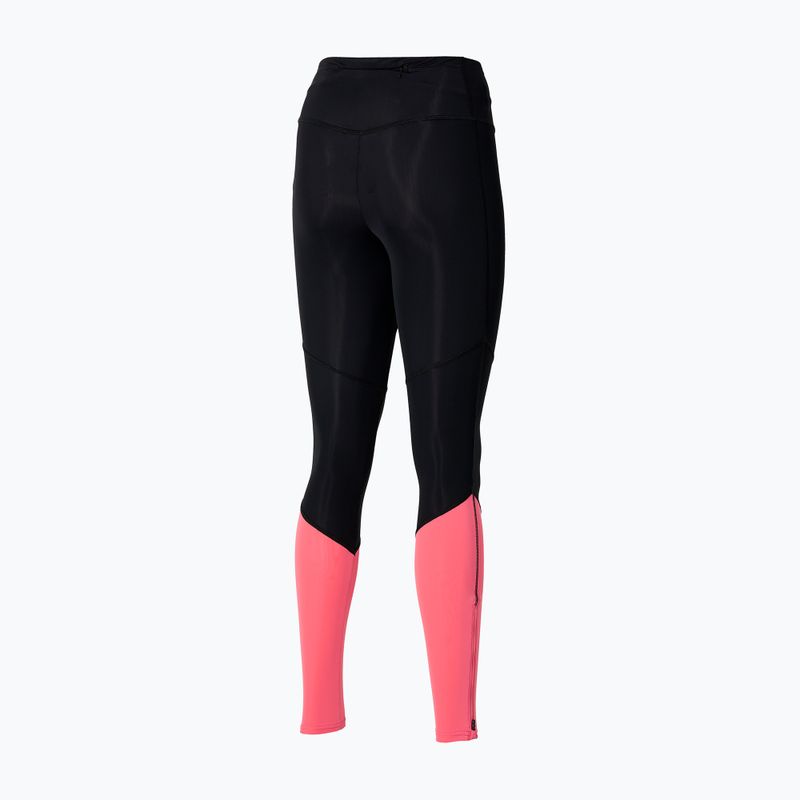 Leggings Damen Mizuno Core Long Tight black/coral 2