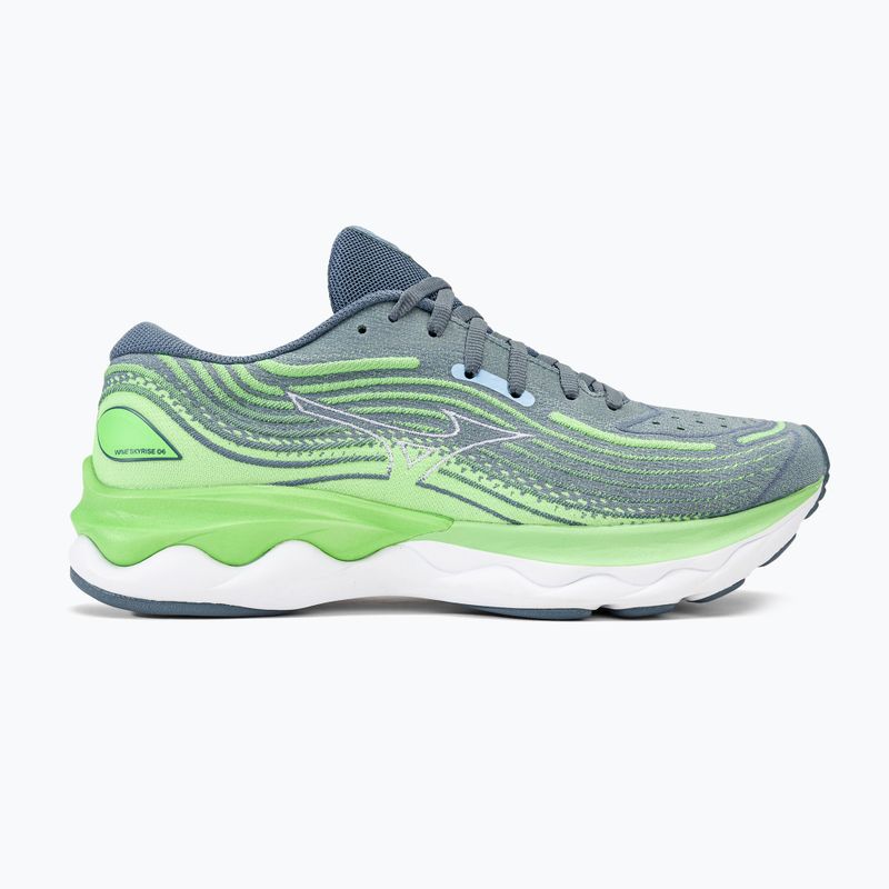 Herren Laufschuhe Mizuno Wave Skyrise 4 camo grün/china blau/909c 2
