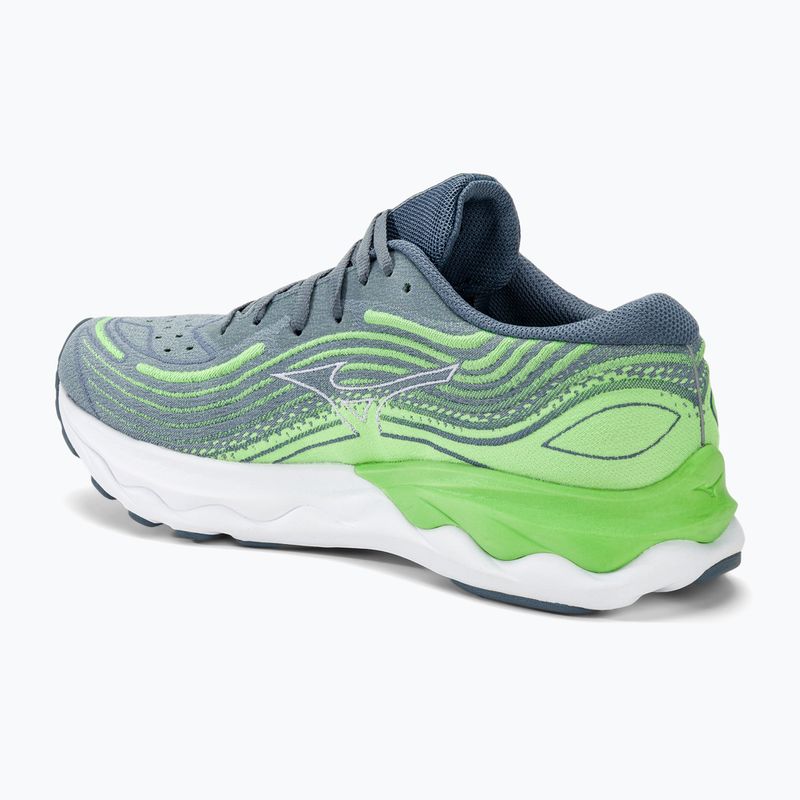 Herren Laufschuhe Mizuno Wave Skyrise 4 camo grün/china blau/909c 3