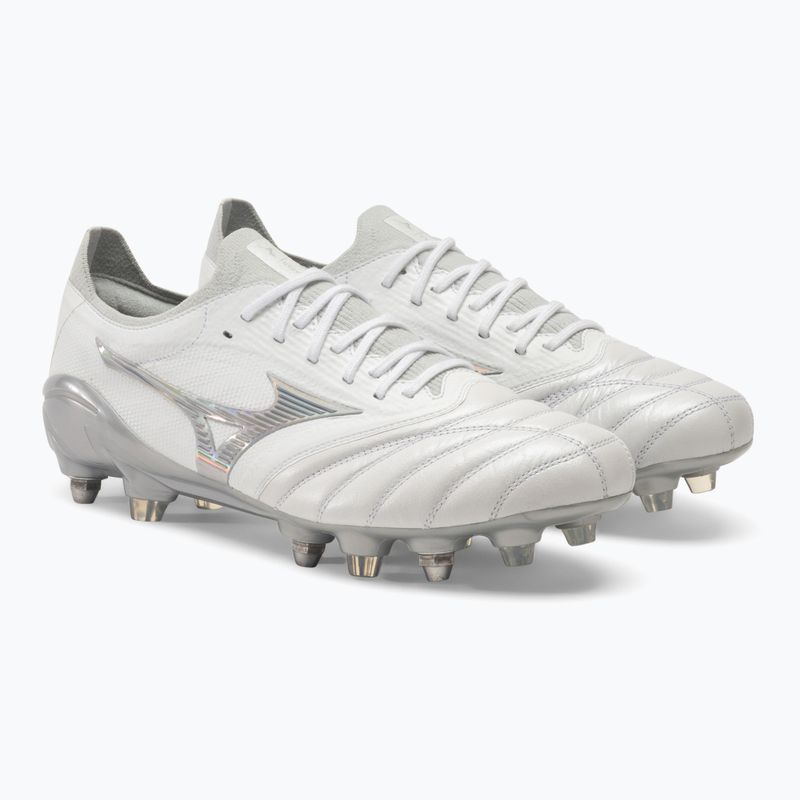 Mizuno Morelia Neo III Beta JMP Fußballschuhe weiß/hologramm/cool grau 3c 4