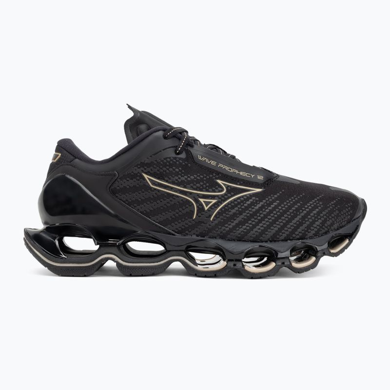 Damen Laufschuhe Mizuno Wave Prophecy 12 schwarz/ge gold 2