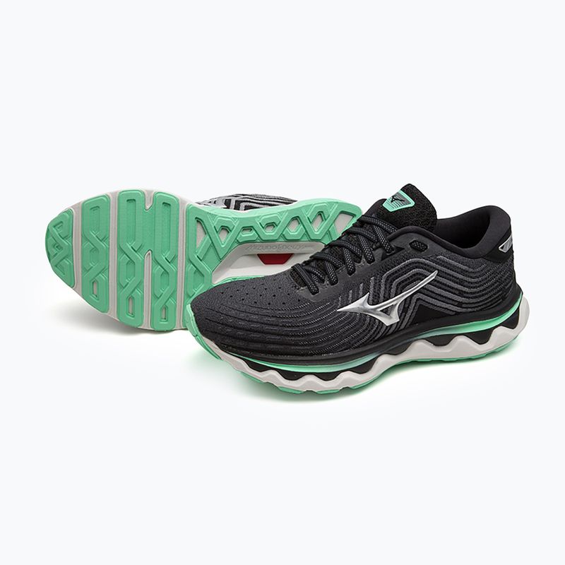 Damen Laufschuhe Mizuno Wave Horizon 6 irongate/silv/springbud 15