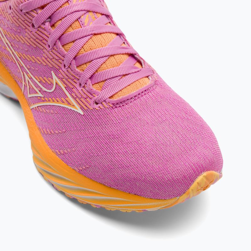 Damen Laufschuhe Mizuno Wave Rider 26 Roxy Cyclamen/Weiß/Mockorang 8