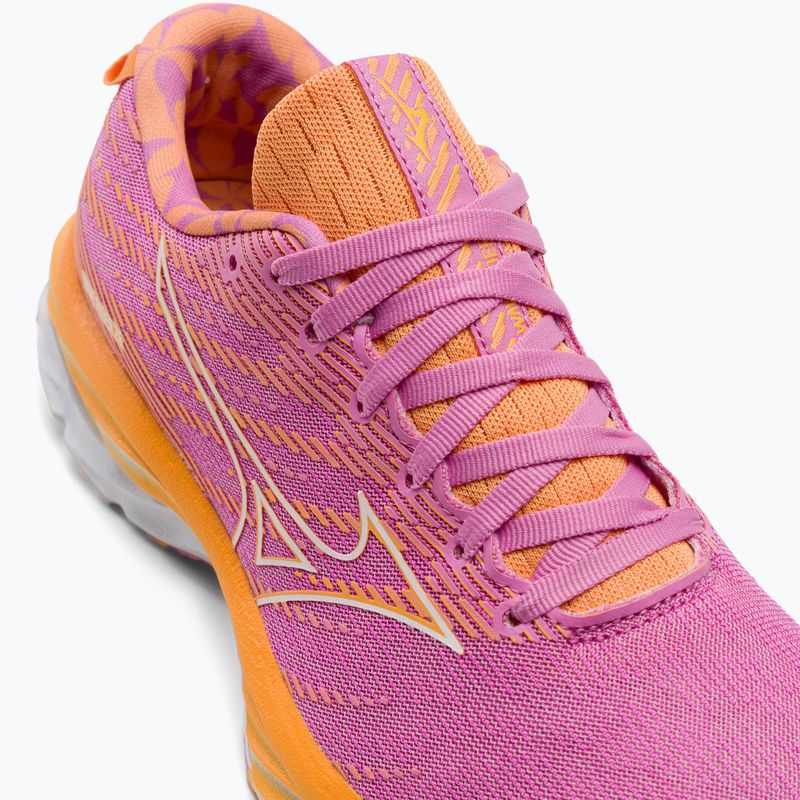Damen Laufschuhe Mizuno Wave Rider 26 Roxy Cyclamen/Weiß/Mockorang 9