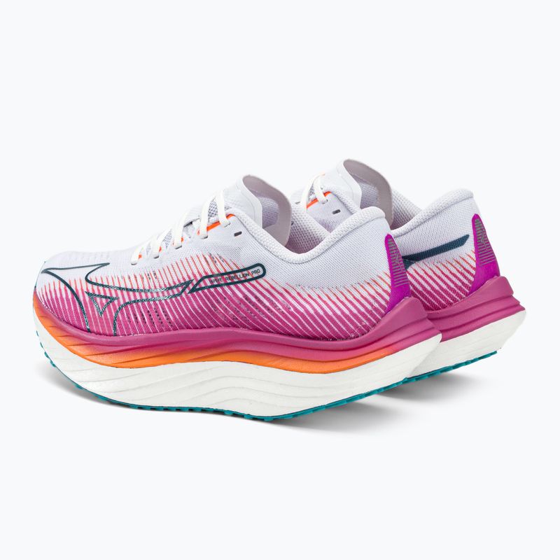 Mizuno Wave Rebellion Pro Laufschuhe weiß und rosa J1GD231721 7