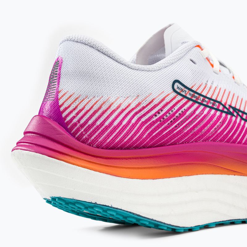 Mizuno Wave Rebellion Pro Laufschuhe weiß und rosa J1GD231721 11