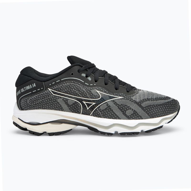 Damen Laufschuhe Mizuno Wave Ultima 14 schwarz/ silber/ nimbuscloud 2