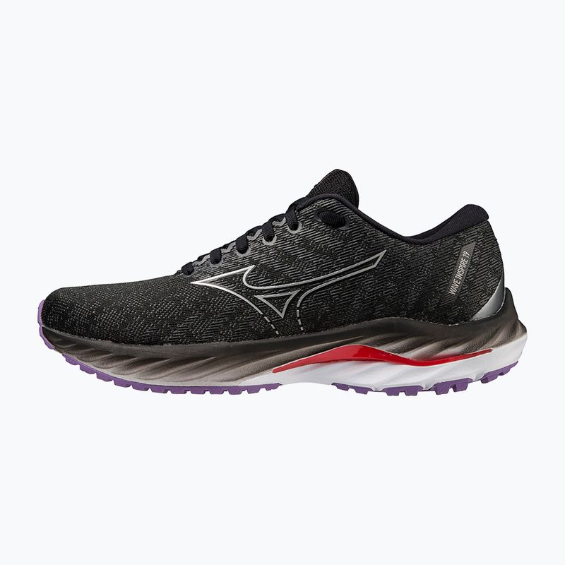 Damen Laufschuhe Mizuno Wave Inspire 19 W schwarz/ silber/ bitsweet 10