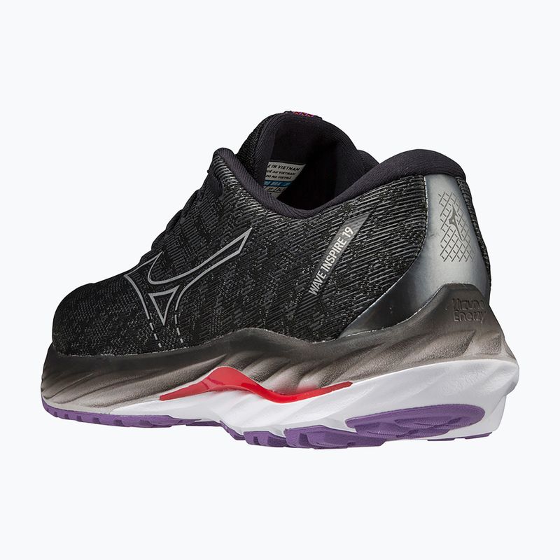 Damen Laufschuhe Mizuno Wave Inspire 19 W schwarz/ silber/ bitsweet 12