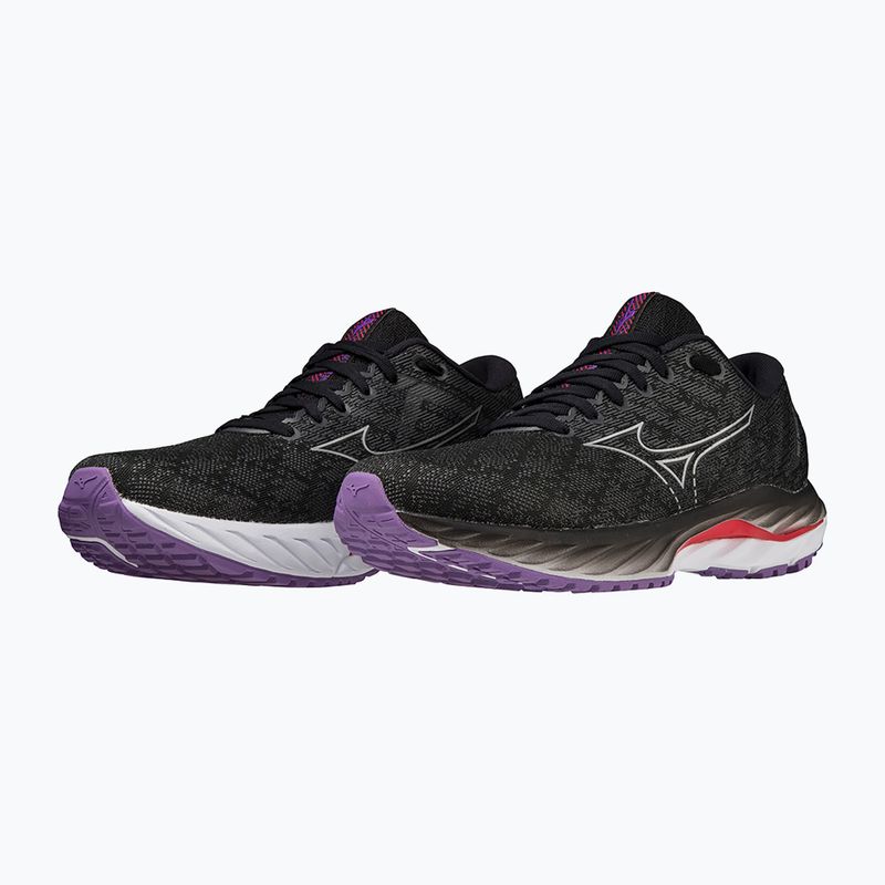 Damen Laufschuhe Mizuno Wave Inspire 19 W schwarz/ silber/ bitsweet 15