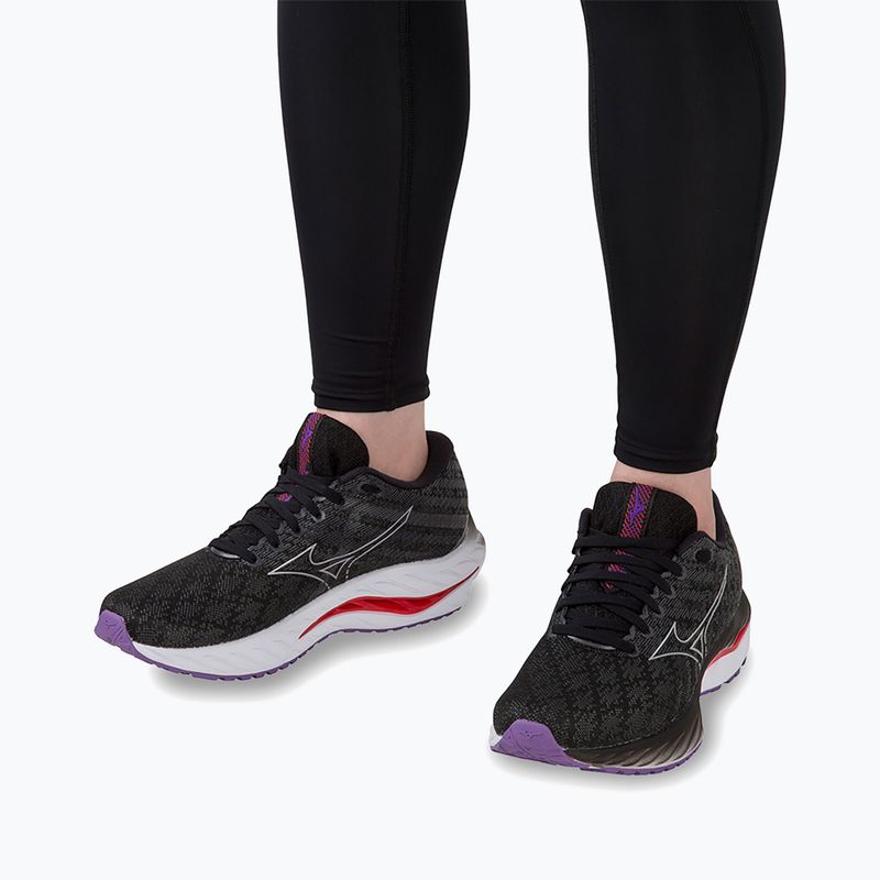 Damen Laufschuhe Mizuno Wave Inspire 19 W schwarz/ silber/ bitsweet 17
