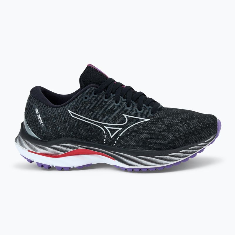 Damen Laufschuhe Mizuno Wave Inspire 19 W schwarz/ silber/ bitsweet 2