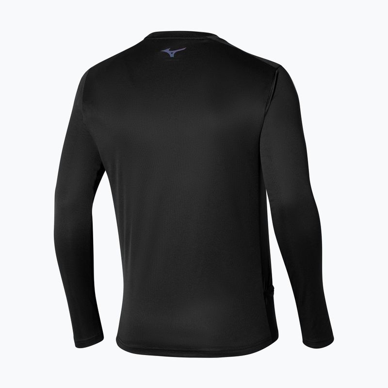 Lauf Longsleeve  Herren Mizuno Two Loops 8 Tee black 2