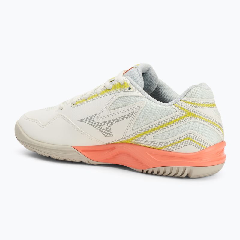 Tennisschuhe Damen Mizuno Break Shot 4 AC snow white/ neon flame/ ghost gray 3