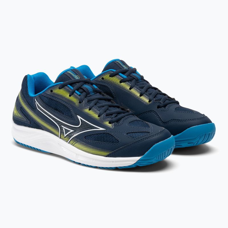 Herren-Tennisschuhe Mizuno Break Shot 4 AC Kleid blau / jet blau / Schwefel Frühling 4