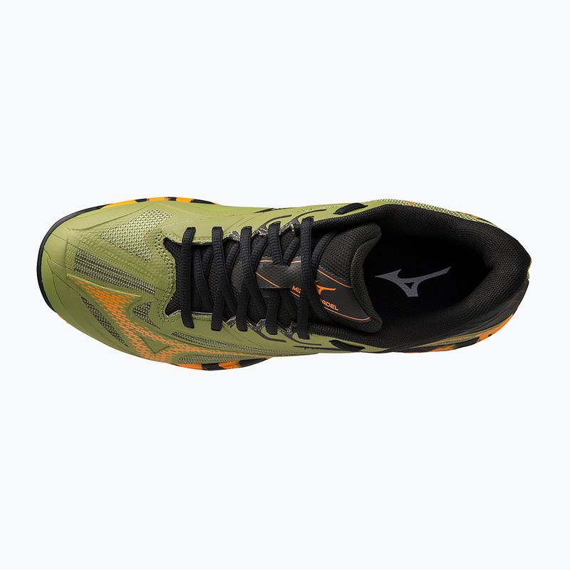 Herren Mizuno Wave Exceed Light 2 Padel Schuhe calliste grün / vibrant orange / schwarz 13