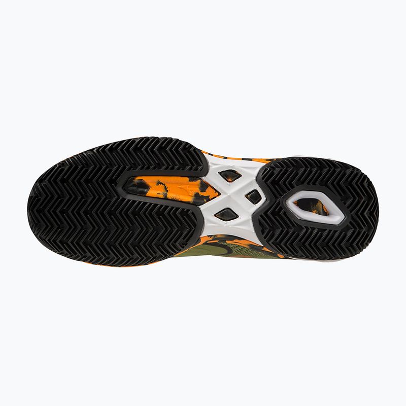 Herren Mizuno Wave Exceed Light 2 Padel Schuhe calliste grün / vibrant orange / schwarz 15
