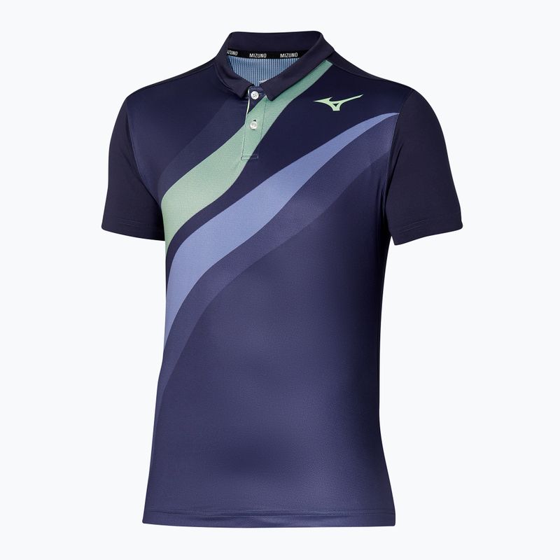 Herren Tennis-Poloshirt Mizuno Release Shadow Abendblau