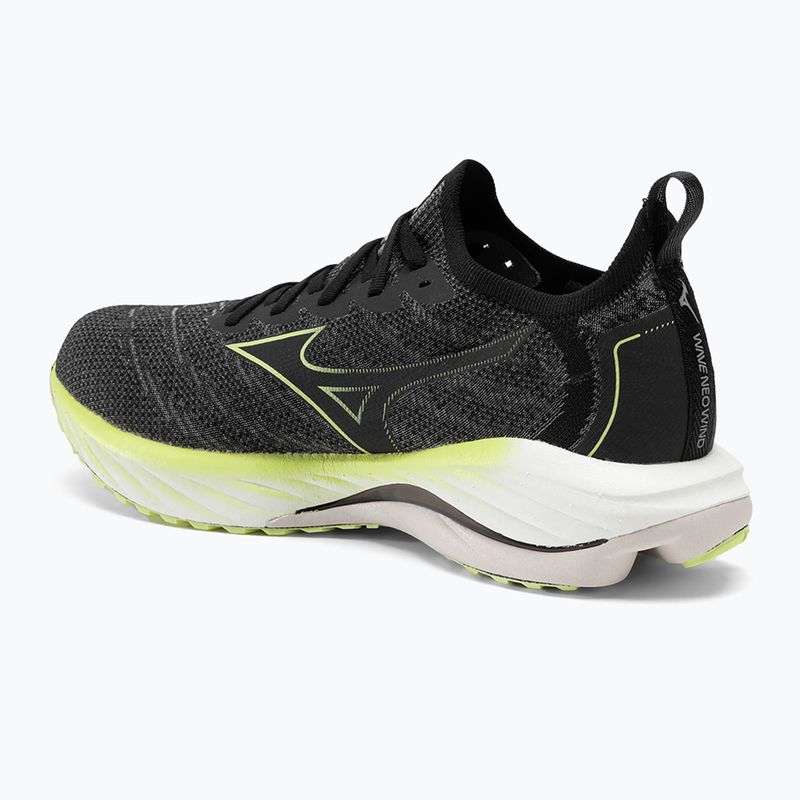 Herren Laufschuhe Mizuno Wave Neo Wind schwarz/luminous 3